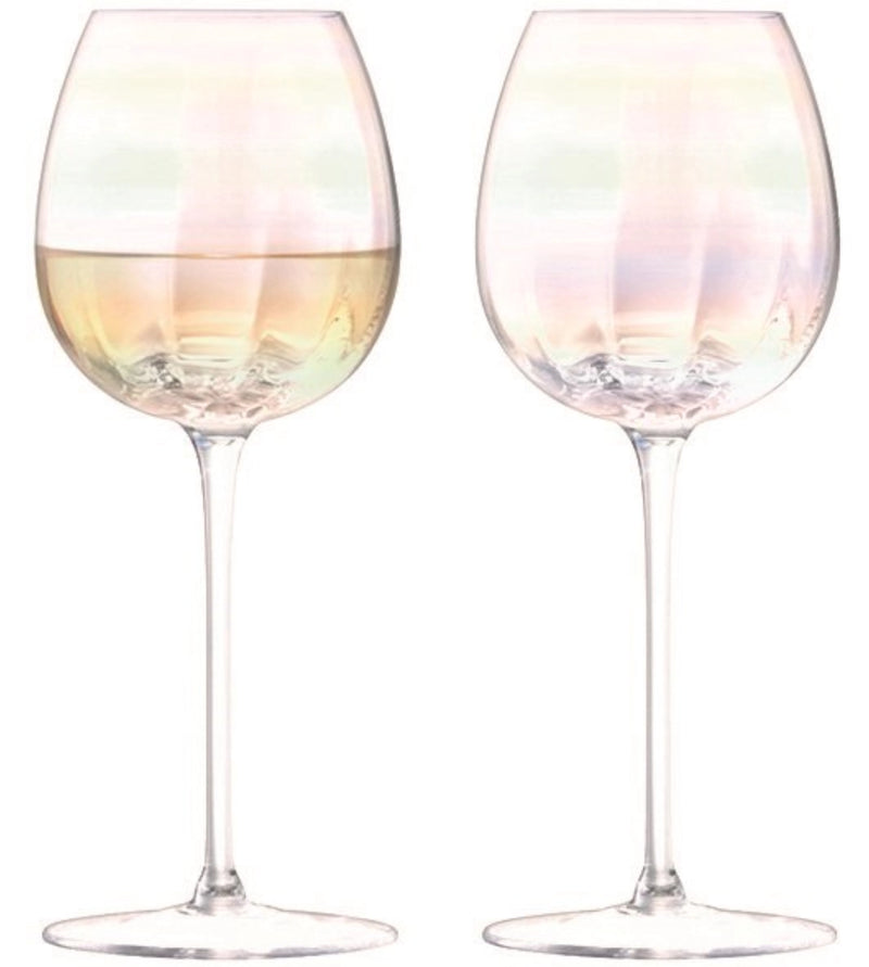 LSA White Wine Glass 2 Set Pearl 325ml - Perlmutt Lsape40