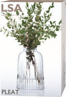 LSA Pleat Vase H20CM - clear LSAPT01