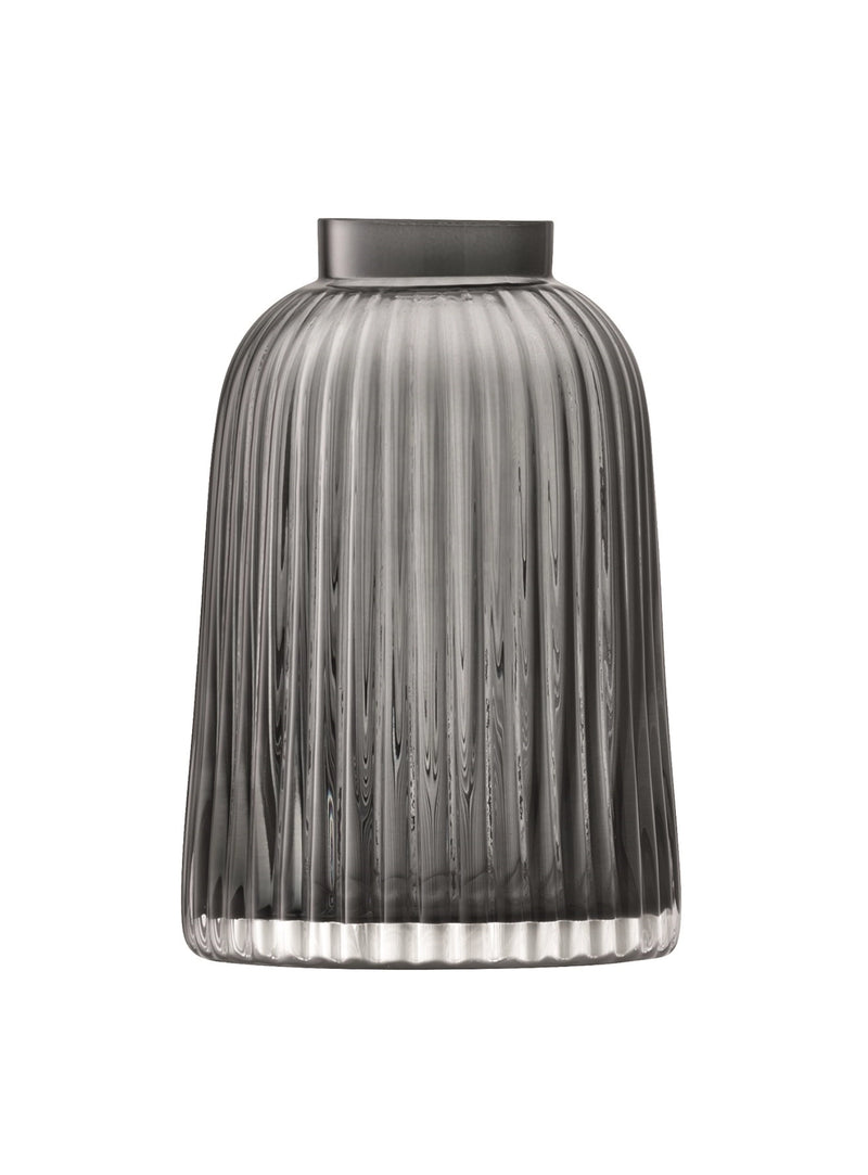LSA Pleat Vase H20cm - gray LSAPT03