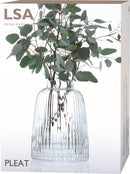 LSA Pleat Vase H26cm - clear LSAPT05