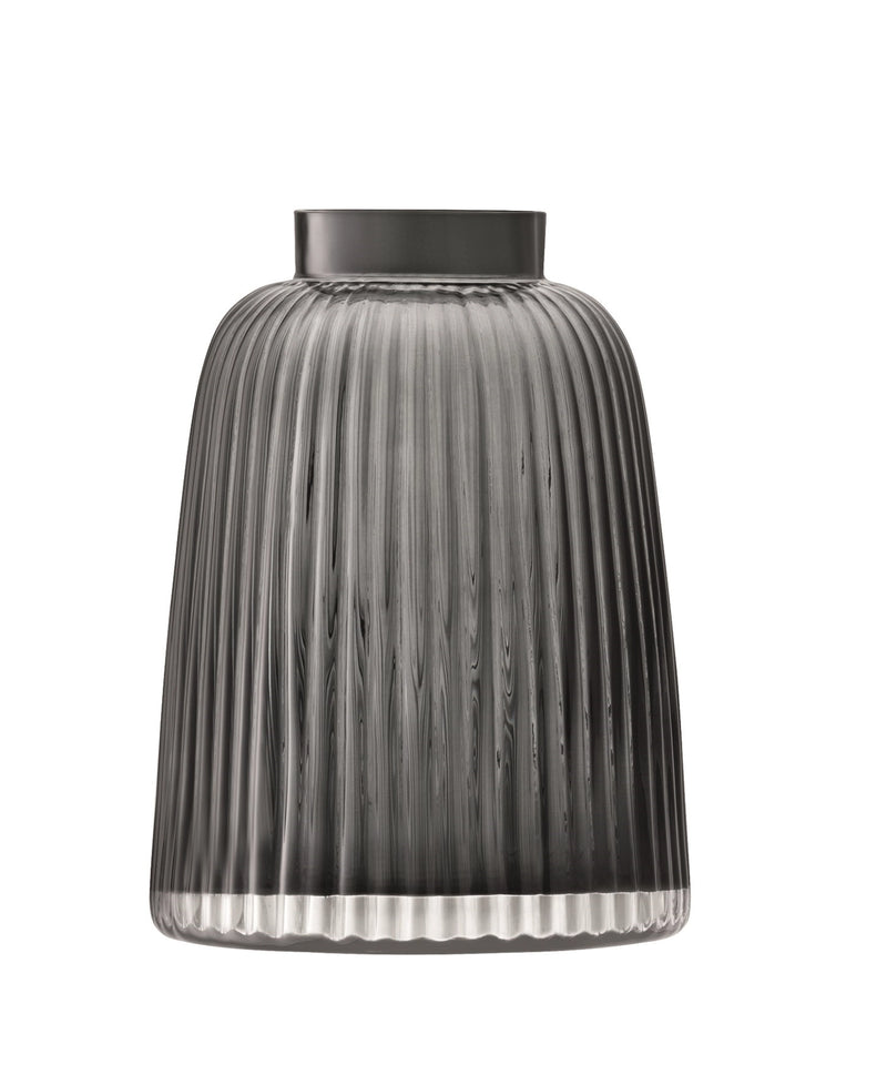 LSA Pleat Vase H26cm - gray LSAPT07