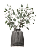 LSA Pleat Vase H26cm - gray LSAPT07
