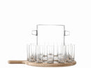 LSA Paddle Wodka Serving Services from oak L38.5cm - Clear LSAPX13