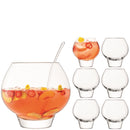Lsa rum punch bowle set clear lsaru10