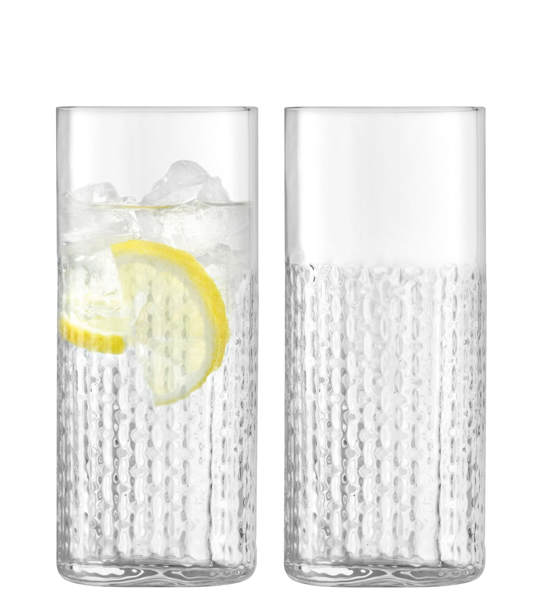 LSA Long Drink Glass 2 Set Wicker 400 ml Clear LSAWR02