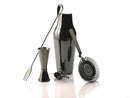 Piazza Bar Set 5tlg schwarz mit Shaker Kippmass Rührlöffel Sieb P665600