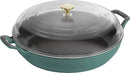 Staub Sauteuse mit Glasdeckel 30 cm, Eucalyptus 3.3l S1023982