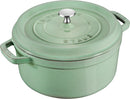Daub Cocotte 22 cm, round, sage, cast iron 2.6L S40508-704-0