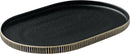 Schönwald Platte Oval Playground Nara Relief Black White 30x20x2.4cm SW000628.7012080