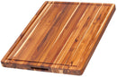 Teak Haus Teak Schneide- und Servierbrett mit Saftrille, 51x38x3.8 cm TH109