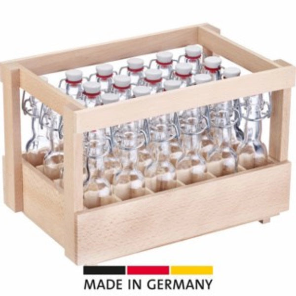 Westmark mini ironing bottle bottle wood display 24 pieces round, 40ml WM66302670