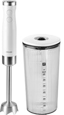 Zwilling Kitchen Stabmixer Enfinigy Stabmixer inkl. Becher u Vakuumdeckel silber Z1021604CH