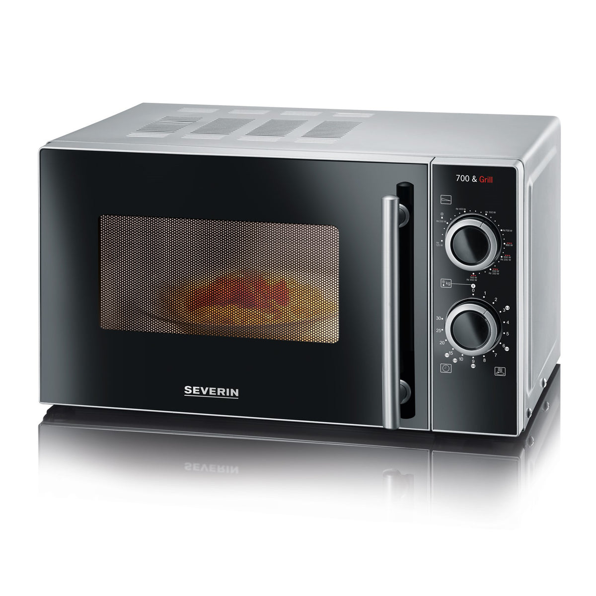 Microonde Severin MW7875-CH nero/acciaio inossidabile