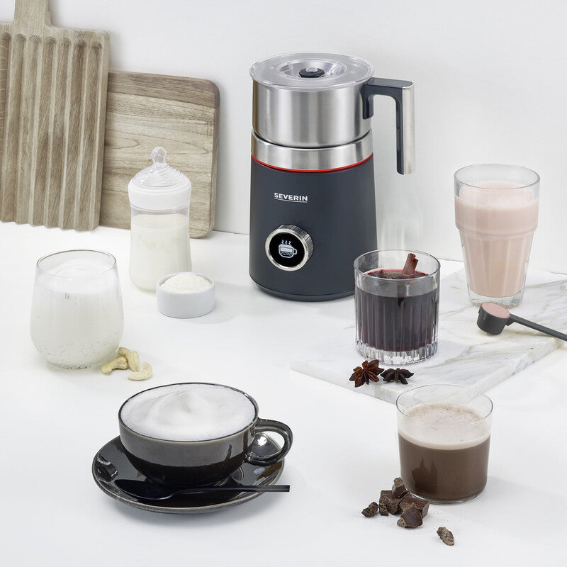 Severin Milchaufschäumer SM3587 schwarz/edelstahl auch für vegane Milch