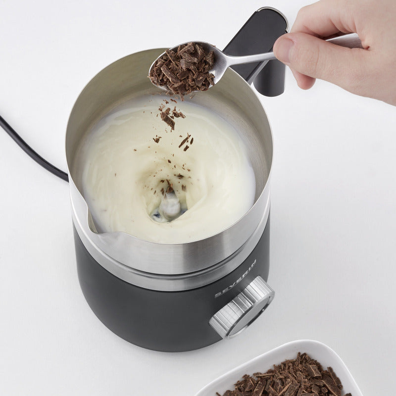 Severin Milchaufschäumer SM3587 schwarz/edelstahl auch für vegane Milch
