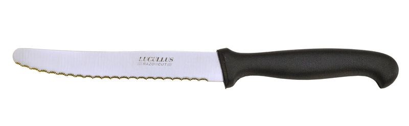 Schwarz Pizzamesser Lucullus Pizzamesser Griff Polypropylen schwarz