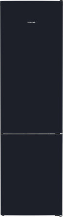 SIEMENS Kühl- / Gefrierkombination iQ700, Freistehende Kühl-Gefrier-Kombination mit Gefrierbereich unten, 203 x 60 cm, Schwarz