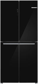 Bosch cooling / freezer combination series 4, multi-door, glass front, 189.5 x 85.5 cm, black