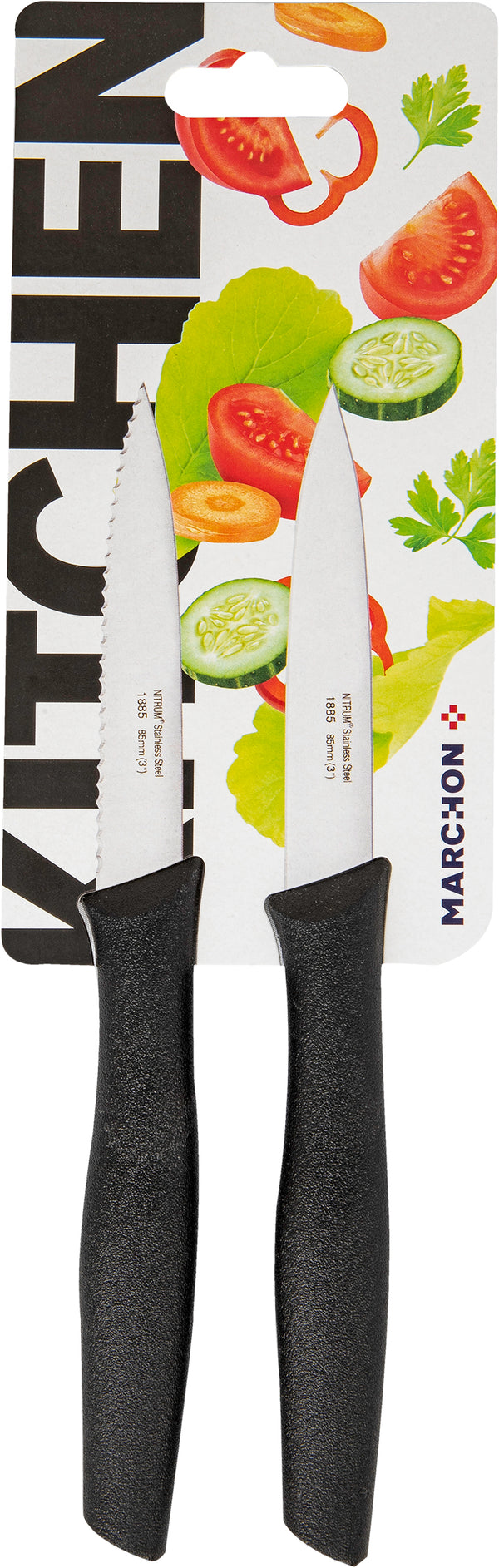 Arcos Messerset Wellenschliff & gerader Schliff 8.5 cm 2 Stück
