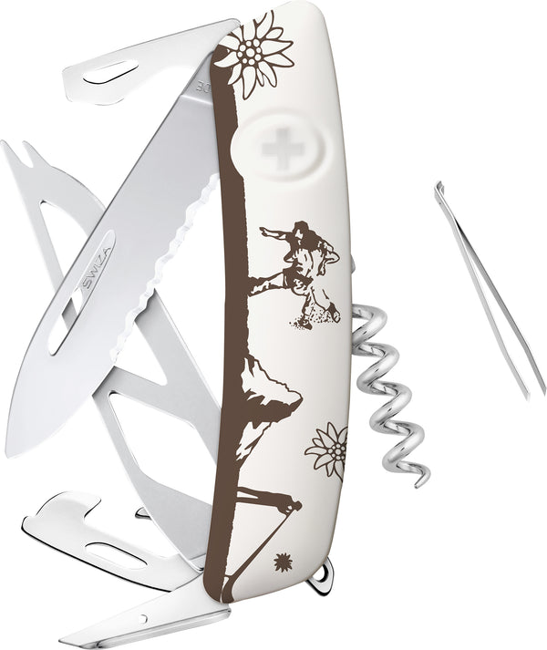 SWIZA Schneidwerkzeuge Taschenmesser Schweizer Tradition Weiss Medium