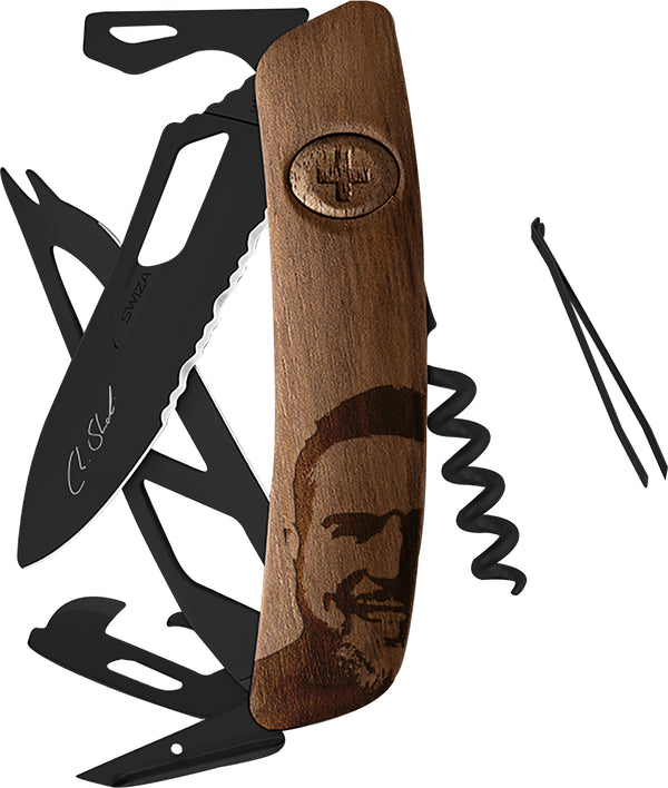 SWIZA Handwerkzeug Karriere Messer Stucki Walnuss Large