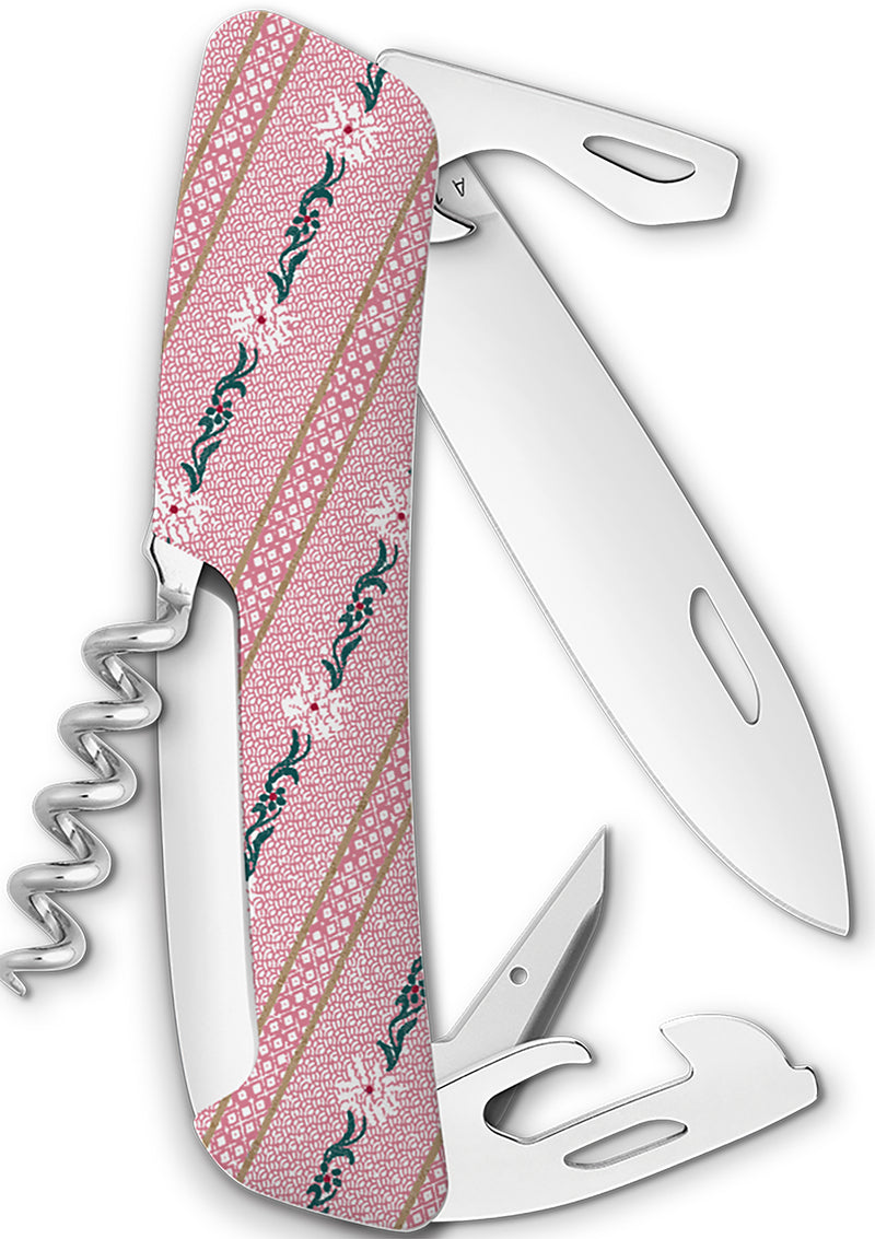 SWIZA Schneidwerkzeuge Taschenmesser Edelweiss Rosa Small