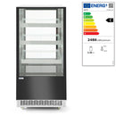 HENDI Kühlvitrinen mit 3 geneigten Regalen, Arktic, 500L