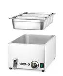 HENDI Bain-Marie Set: Ranger Ablasshahn + 3x  230V/1000W