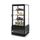 HENDI Aufsatzkühlvitrine Arktic 78L, schwarz