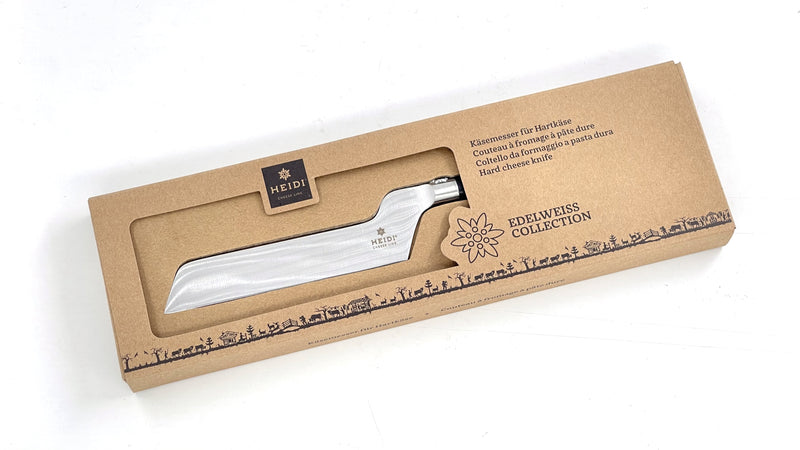 Heidi Cheese Line Käsemesser Messer für Hartkäse mit Edelweiss Kropf