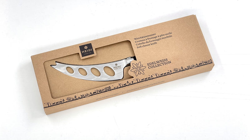 Heidi Cheese Line Käsemesser Messer für Weichkäse mit Edelweiss Kropf