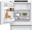 Bosch refrigerator series 6, substructure with freezer, 82 x 60 cm, flat hinge with soft feed, right