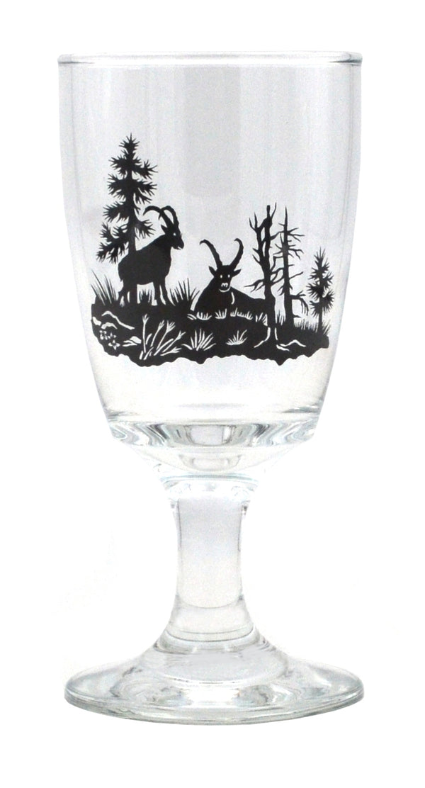 Heidi Cheese Line Glas CUT Kaffeeglas Steinbock 2dl