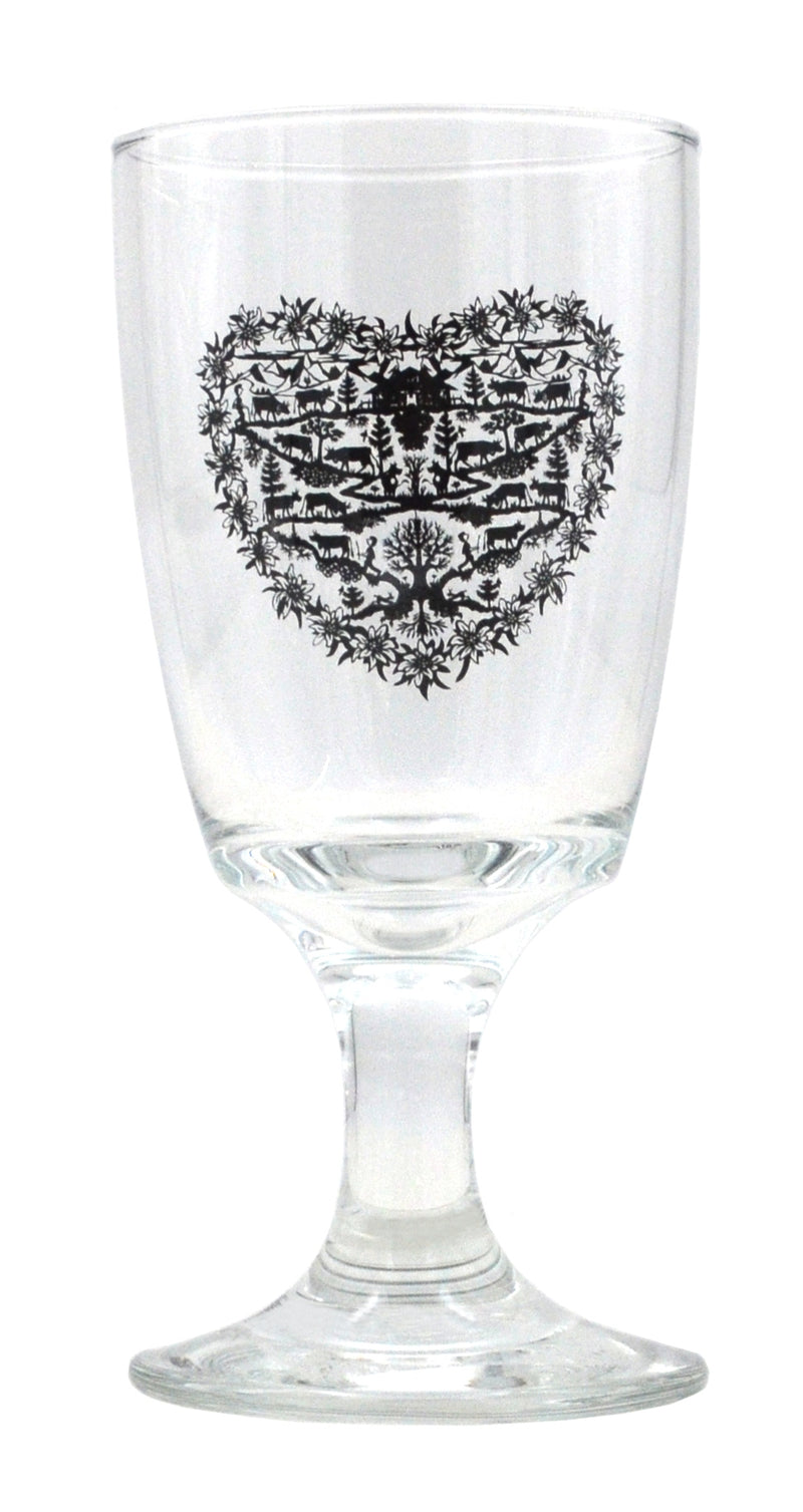 Heidi Cheese Line Zubehör CUT Kaffeeglas Herz 2dl