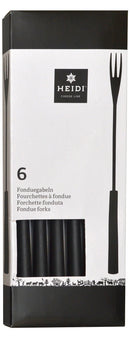 Accessori per linee di formaggio Heidi Garnitur 6stk.fonduegabeln pp nero