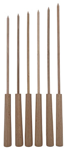 Heidi Cheese Line Besteck 6 Fondue-Bourguignonne-Spiessli aus Buche FSC