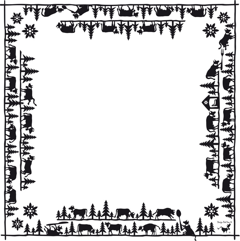 Heidi Cheese Line Zubehör PatvN CRAZY COW Papierservietten 33 x 33 cm