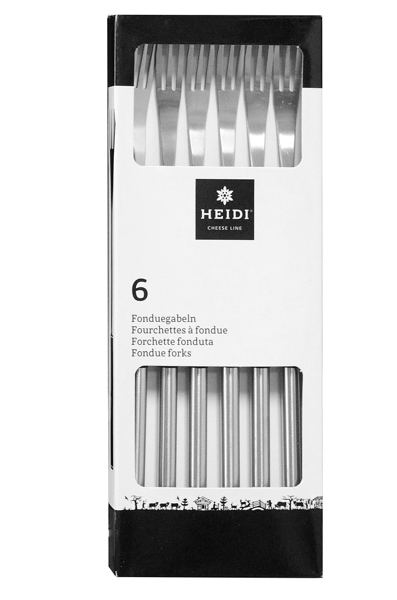 Heidi Cheese Line Zubehör Garnitur 6Stk.Fonduegabeln Inox