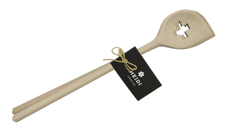 Heidi Cheese Line Zubehör Duo Rührlöffel-Set 2 Stück Ch-Kreuz, Buchenholz FSC