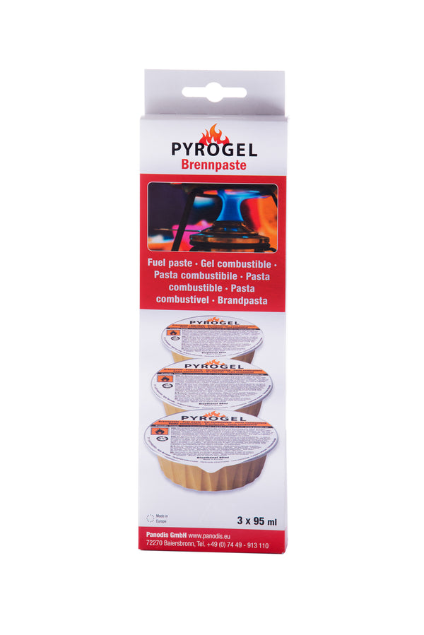 Heidi Cheese Line Zubehör Pyrogel Set 3 Stk. Brennpaste 95 ml / H: 3,5 / Ø 8,9 cm