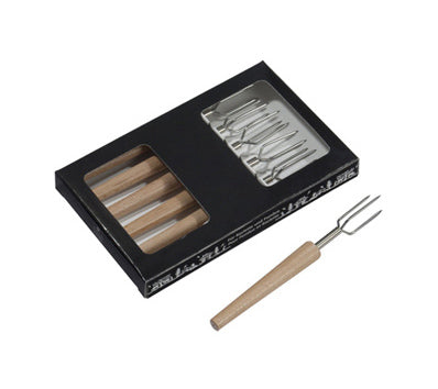 Heidi Cheese Line Kartoffelgabeln Garnitur 6 aus Buche hell