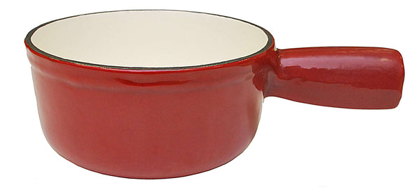 Heidi Cheese Line Zubehör Caquelon Gusseisen rot/weiss Ø 15 cm