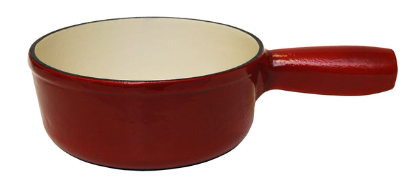 Heidi Cheese Line Zubehör Caquelon Gusseisen rot/weiss Ø 17 cm 0.9 Lt.