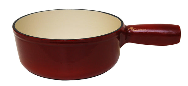 Heidi Cheese Line Zubehör Caquelon Gusseisen rot/weiss Ø 19 cm 1.3 Lt.