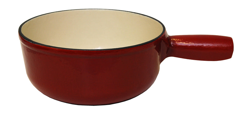 Heidi Cheese Line Zubehör Caquelon Gusseisen rot/weiss Ø 21 cm 1.8 Lt.