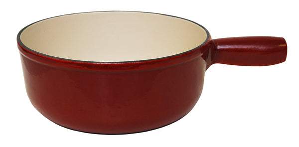 Heidi Cheese Line Zubehör Caquelon Gusseisen rot/weiss Ø 23 cm 2.3 Lt.