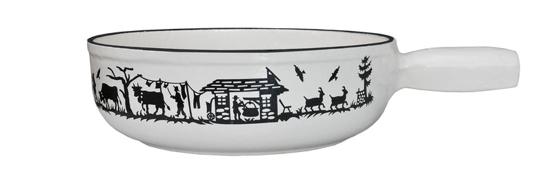 Heidi Cheese Line Zubehör Alpes Caquelon Guss weiss Ø 21 cm