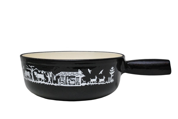 Heidi Cheese Line Zubehör Alpes Caquelon Guss schwarz Ø 21 cm