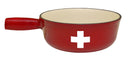 Accessori della linea di formaggio Heidi Croix Suisse Caquelon Guss Red Ø 21 cm