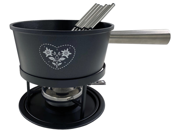 Heidi Cheese Line Caquelon FOLK Set fondue alu 21 cm